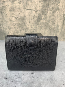 Black Caviar 'CC' Compact Wallet