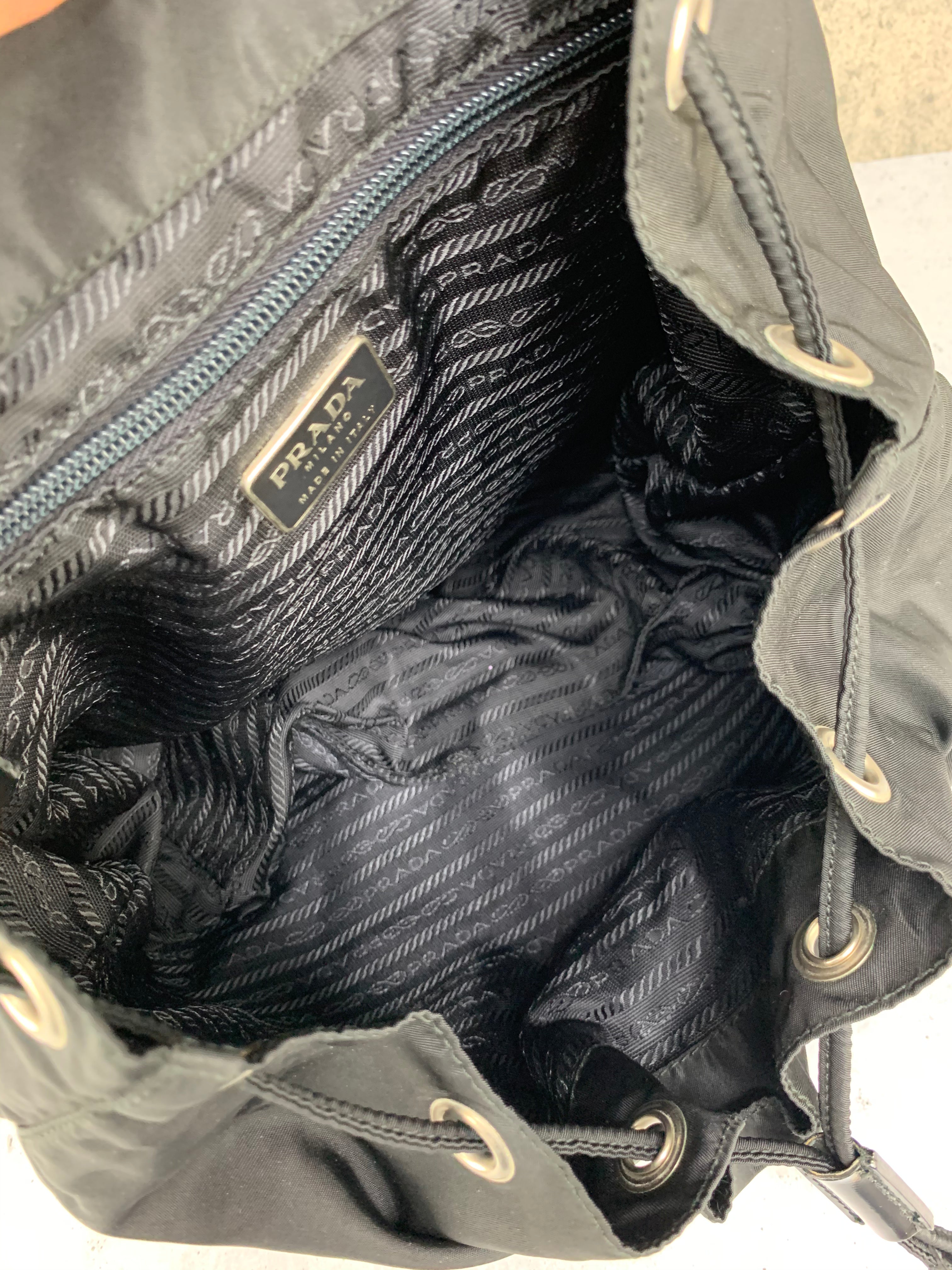 Prada Black Nylon Backpack