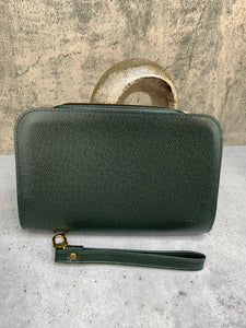 Louis Vuitton Baikal Epicea Dark Green Taiga Leather Clutch