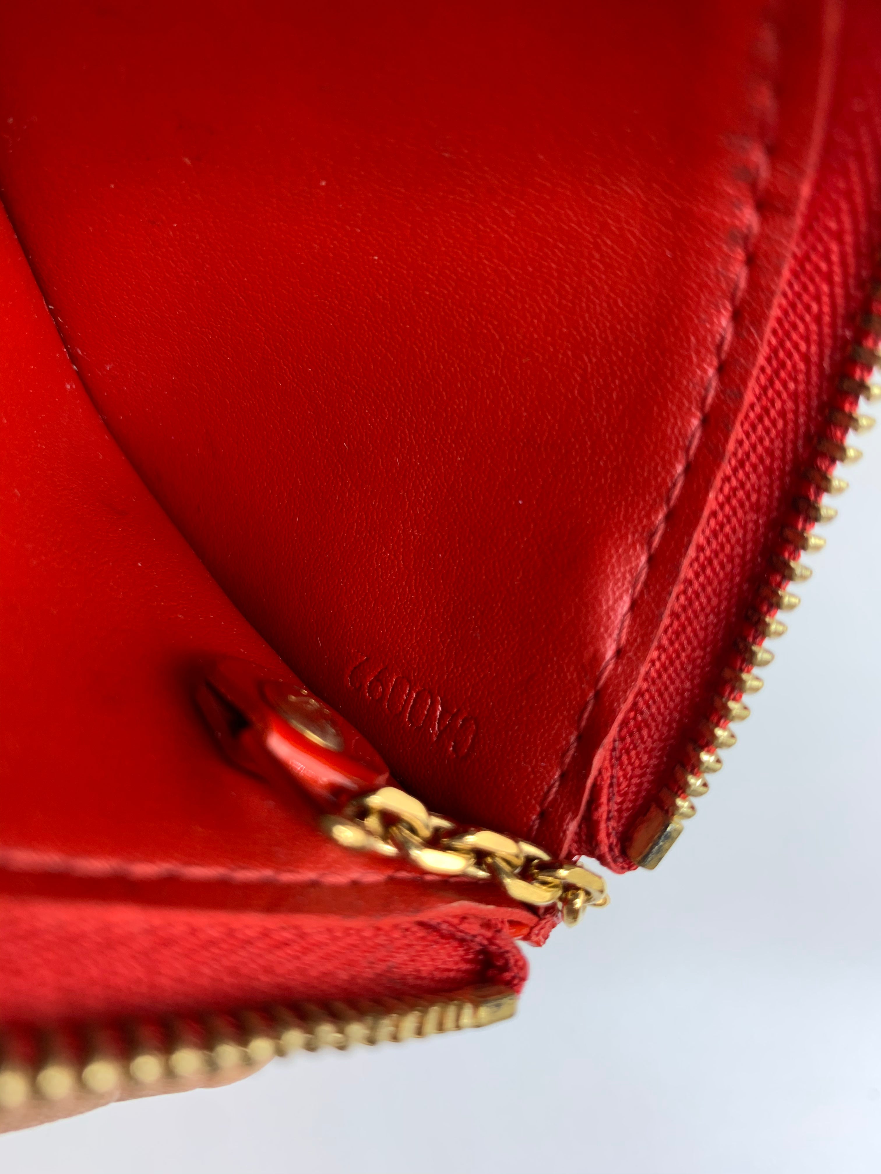 Louis Vuitton Red Vernis Key Pouch