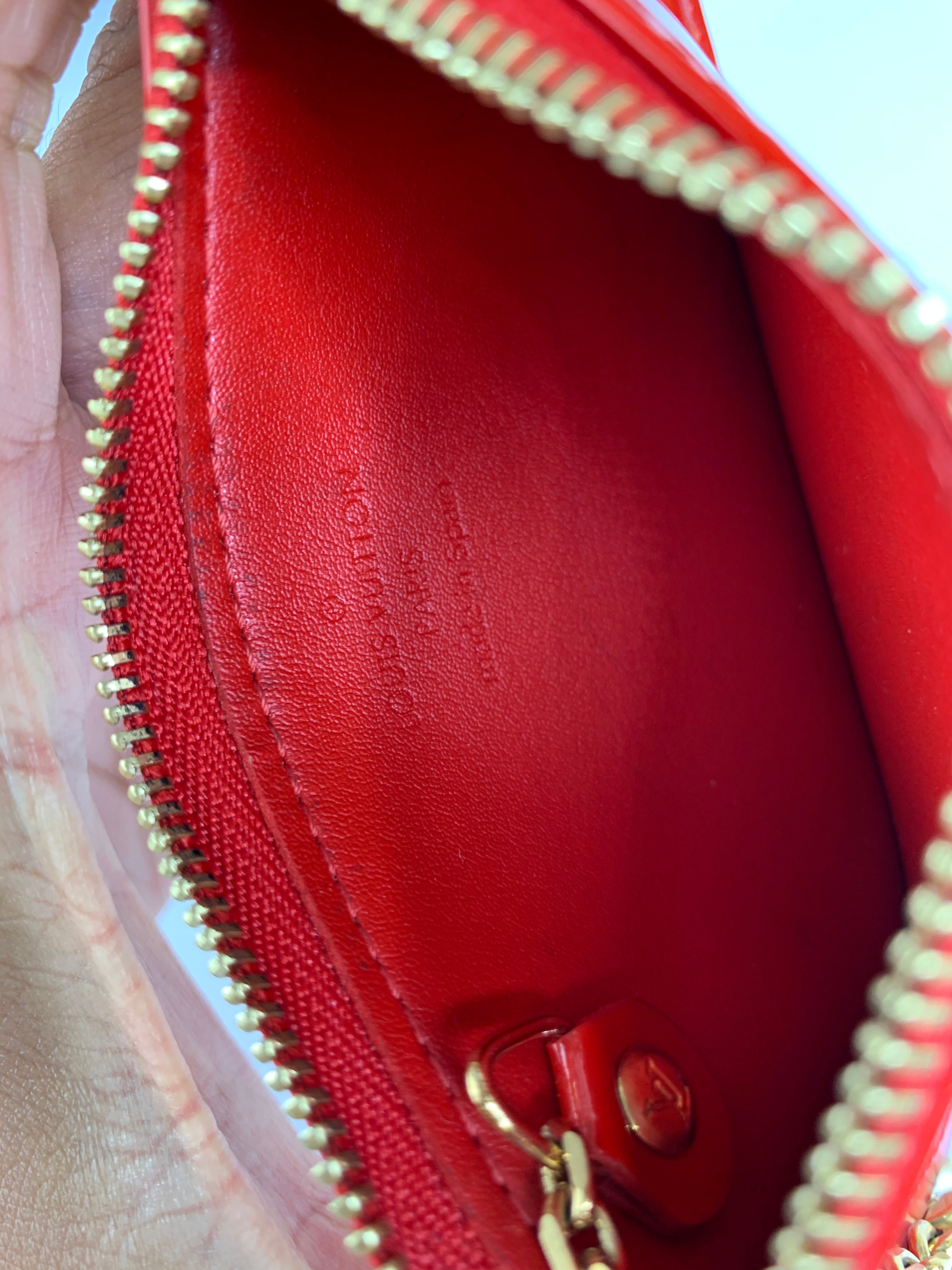 Louis Vuitton Red Vernis Key Pouch