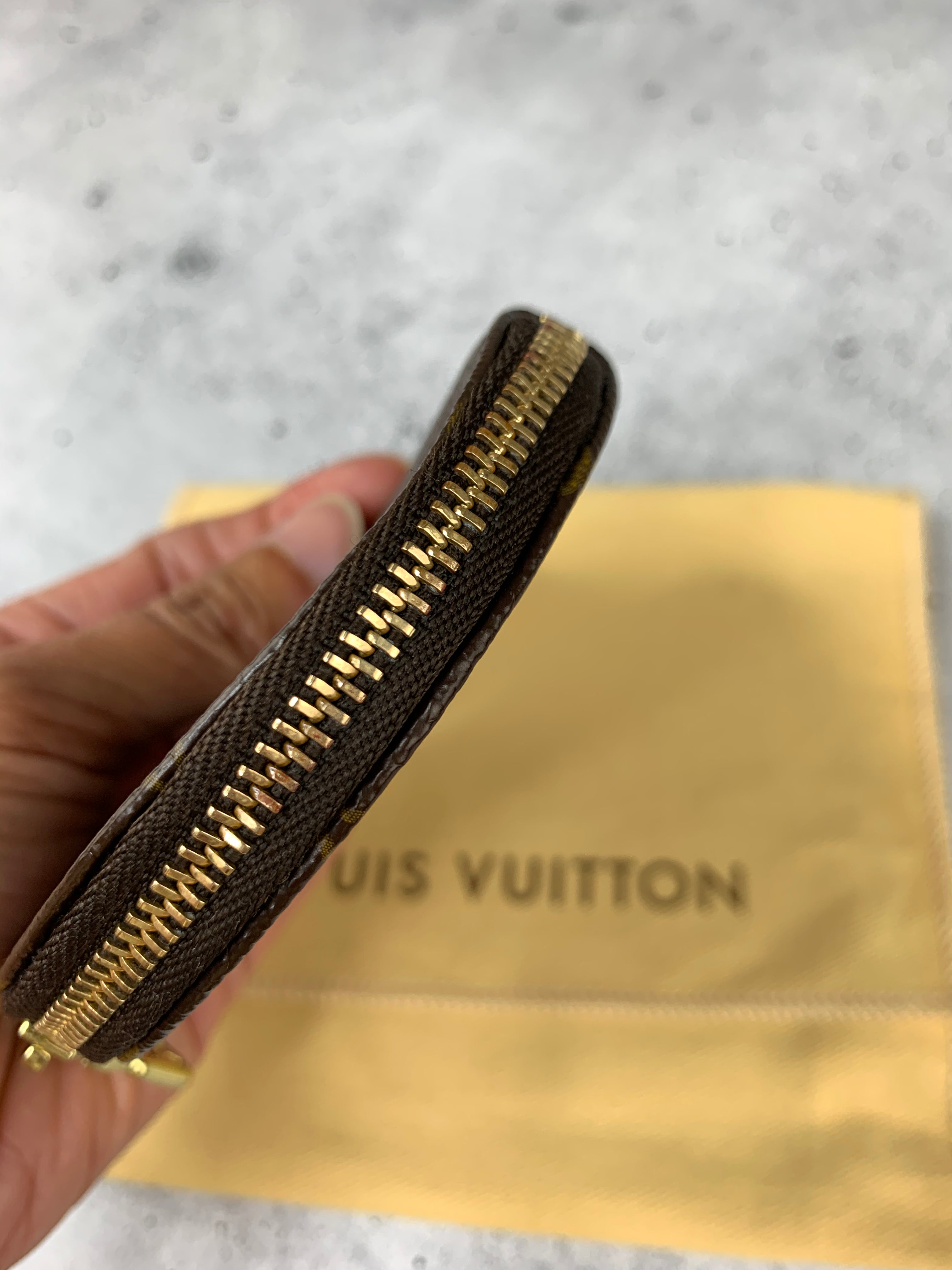 Louis Vuitton Black Monogram Satin Conte de Fees Apple Round Coin Pouch 214lv84
