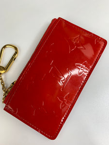 Louis Vuitton Red Vernis Key Pouch