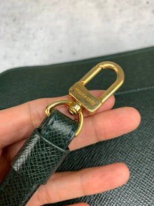 Louis Vuitton Pochette Orsay 2lk1219 Green Taiga Leather Wristlet, Louis  Vuitton