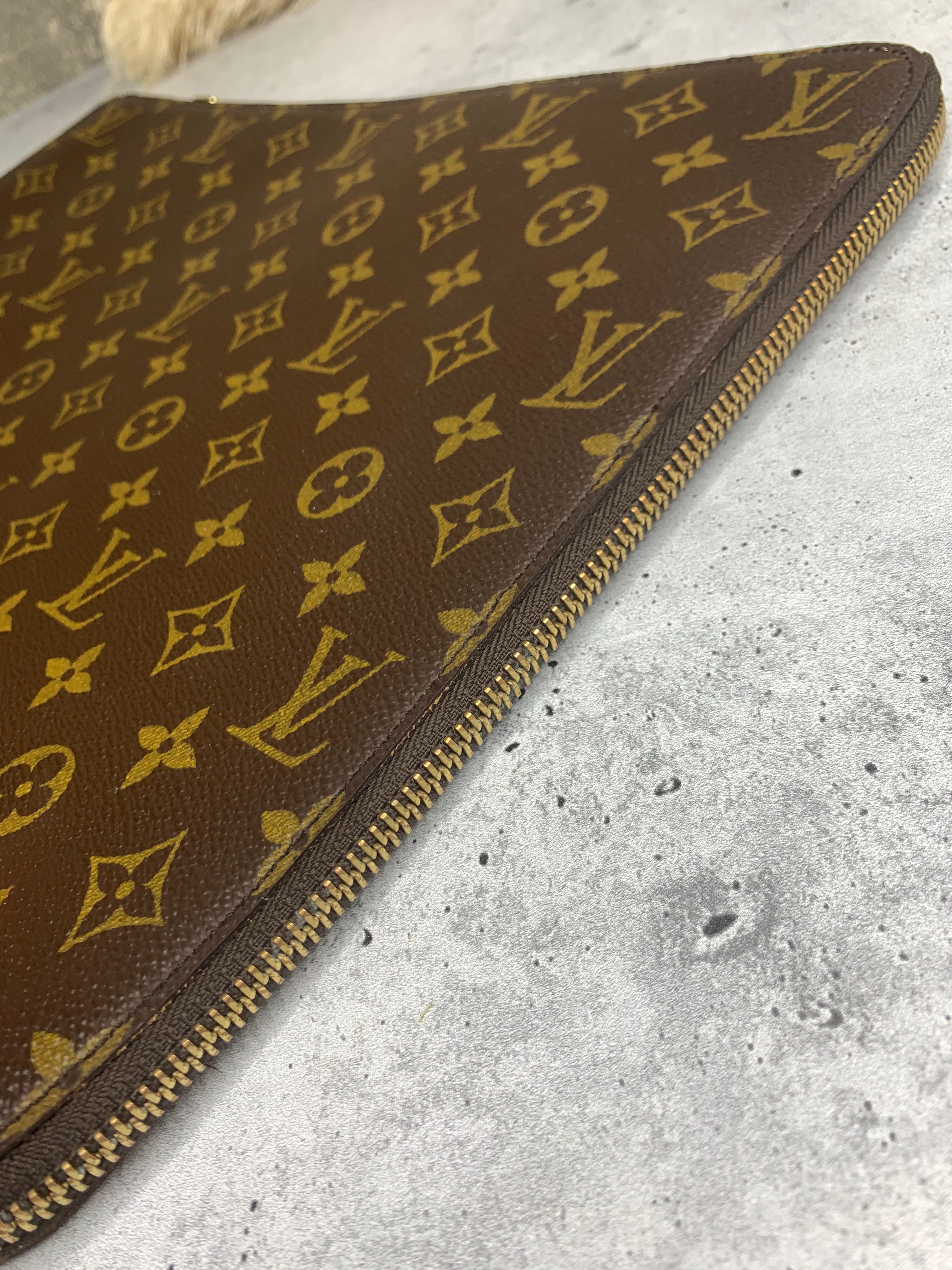 Shop for Louis Vuitton Monogram Canvas Leather Poche Document