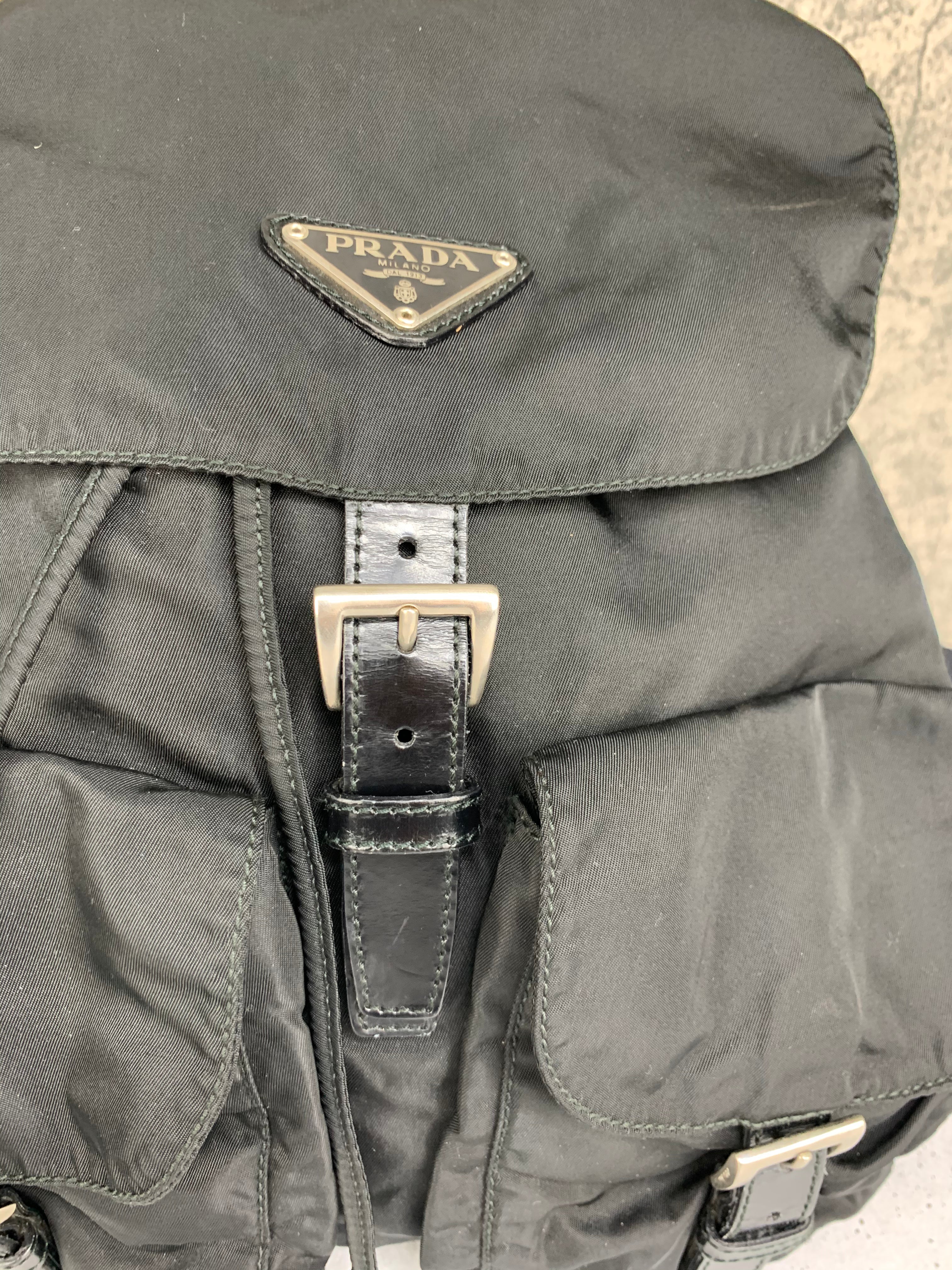 Prada Black Nylon Backpack