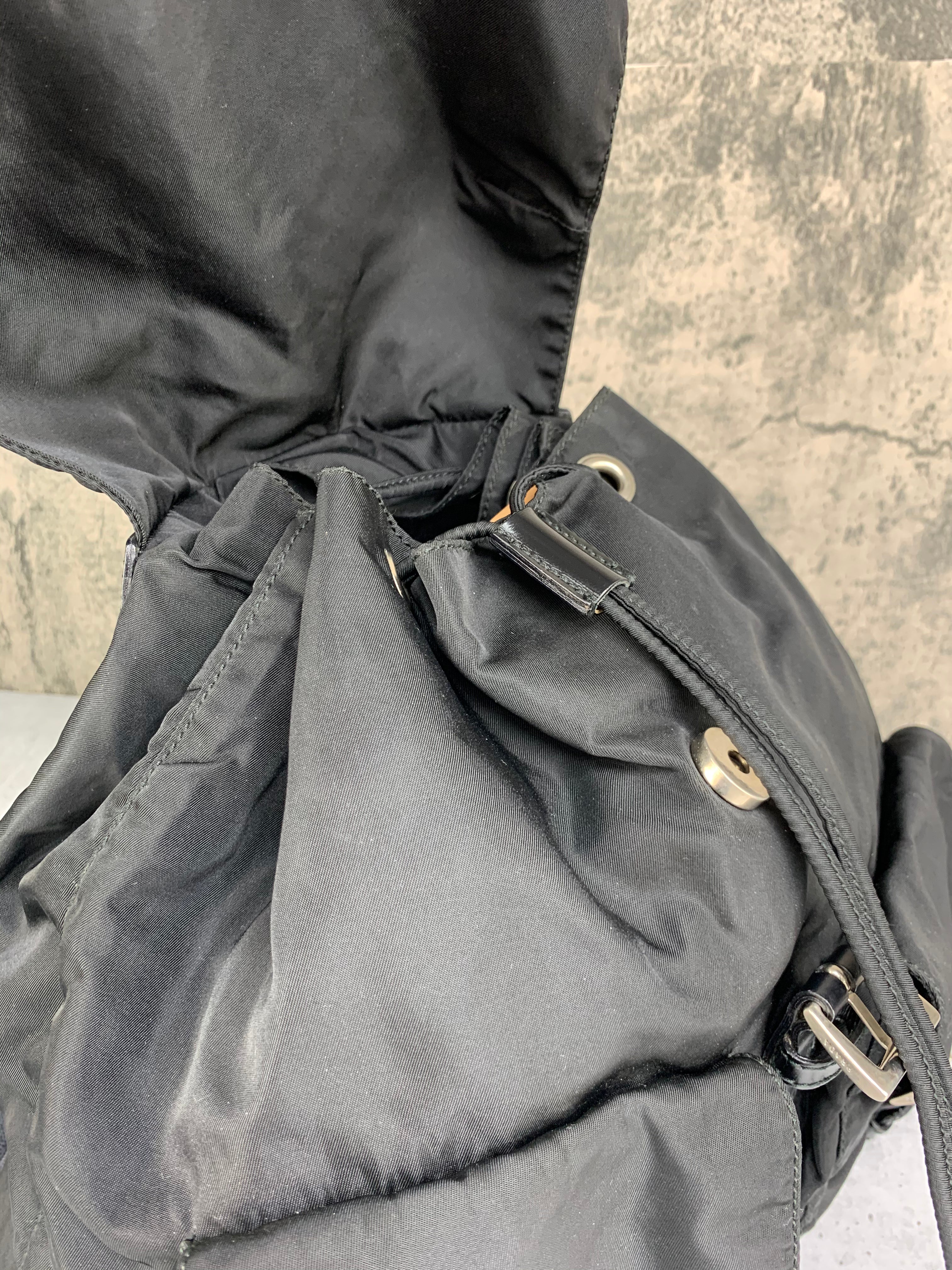 Prada Black Nylon Backpack