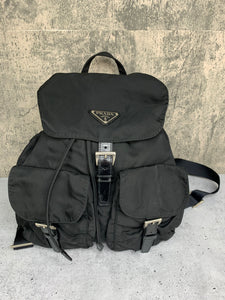 Prada Black Nylon Backpack