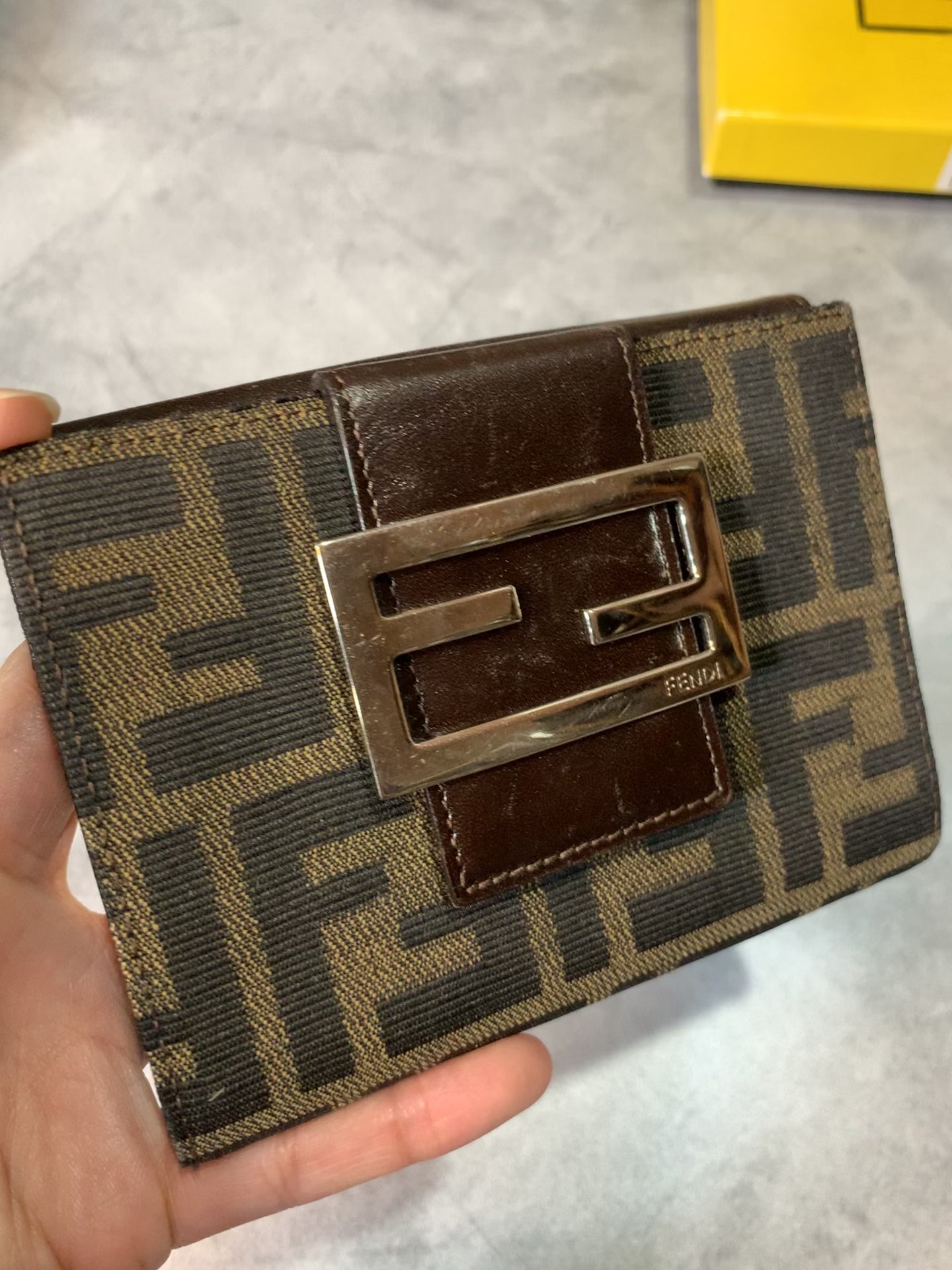 Fendi Zucca Compact Wallet