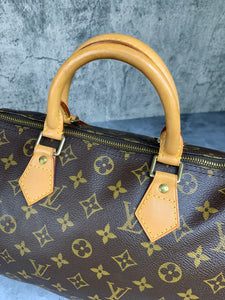 Speedy Louis Vuitton Handbags Dark grey Cotton ref.60373 - Joli Closet