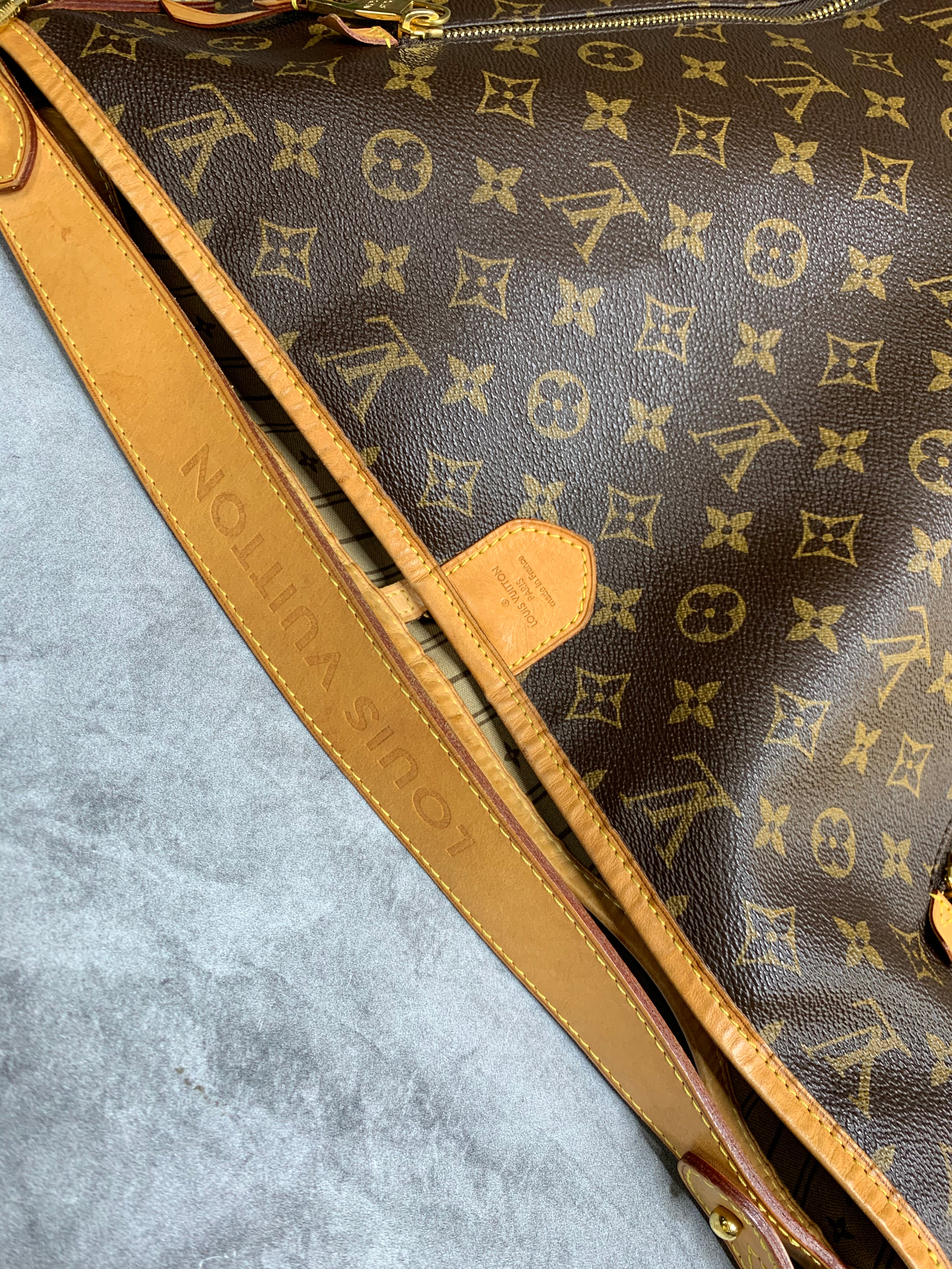 Birthday bag and wallet are cleaned, conditoned and packed! Delightful GM  is a huge mama with a lovely bag sag. Fashionphile for the win once again!  : r/Louisvuitton