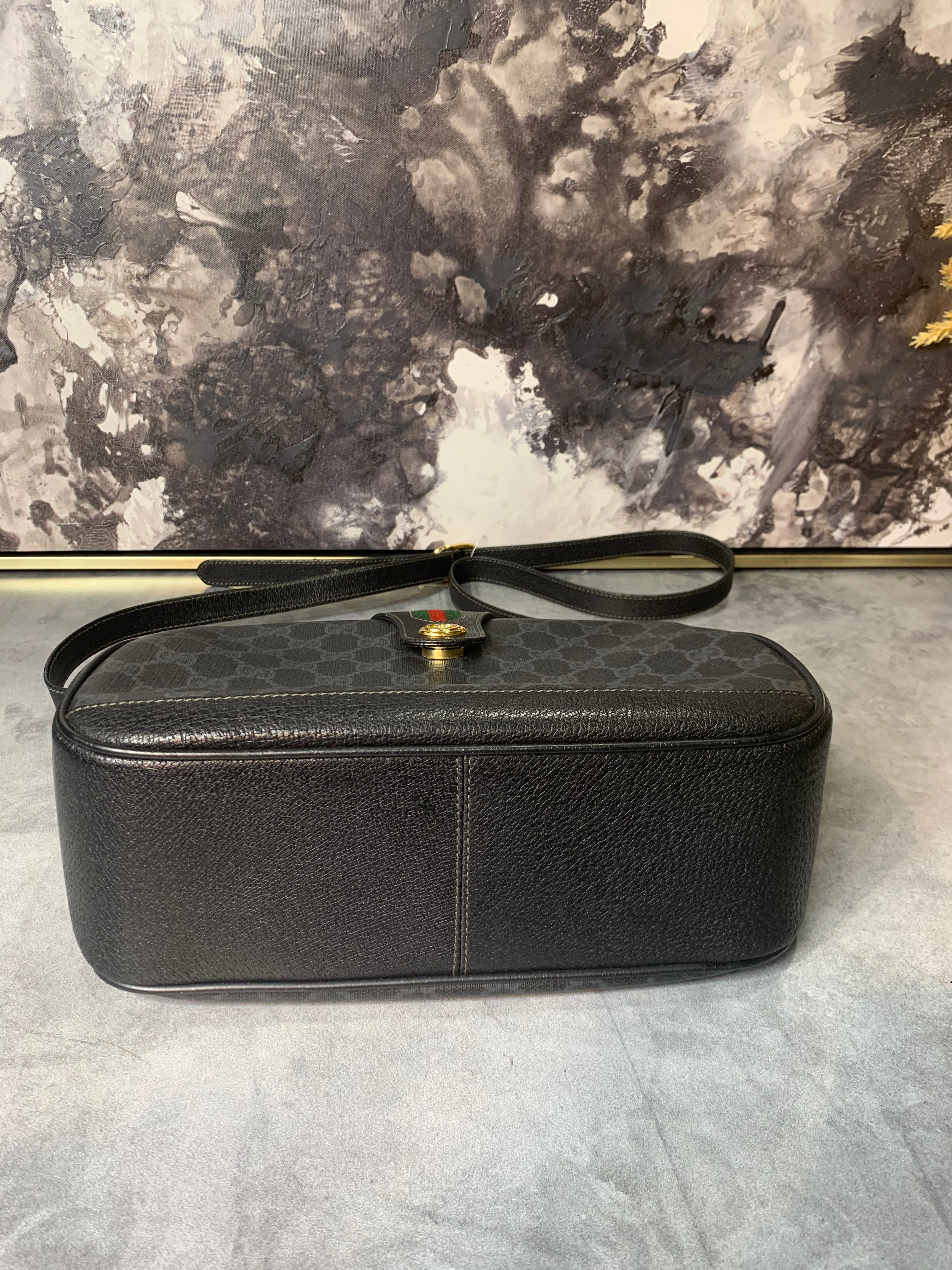 Gucci Black Sherry Web Crossbody