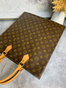 Louis Vuitton LV Sac Plat PM monogram Brown Leather ref.968176 - Joli Closet