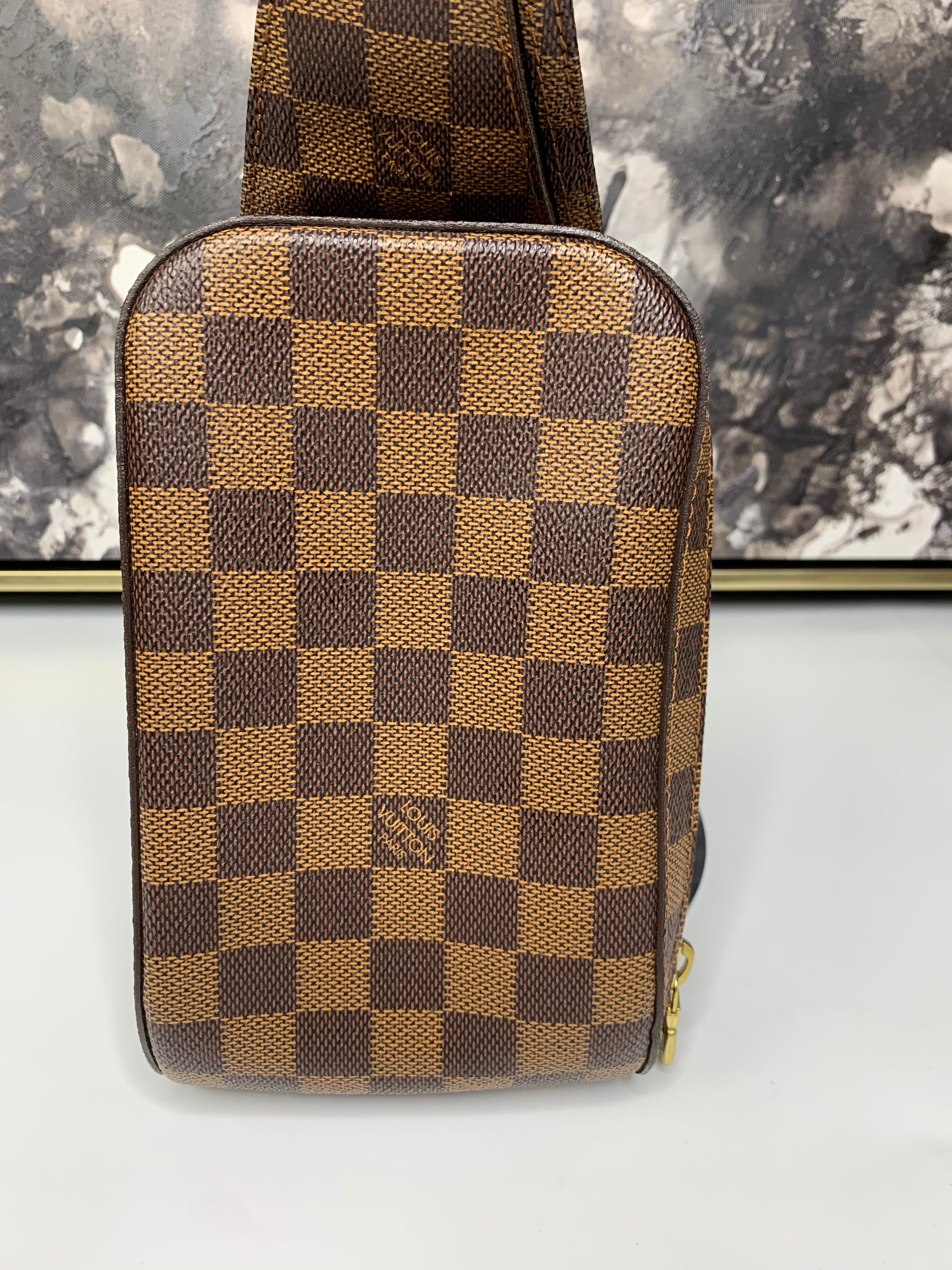 Geronimo cloth crossbody bag Louis Vuitton Brown in Cloth - 35491908