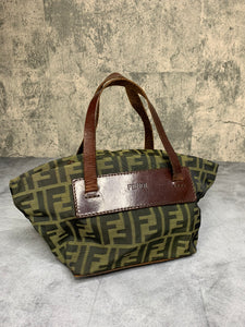 Fendi Brown, Pattern Print Zucca Mini Bag