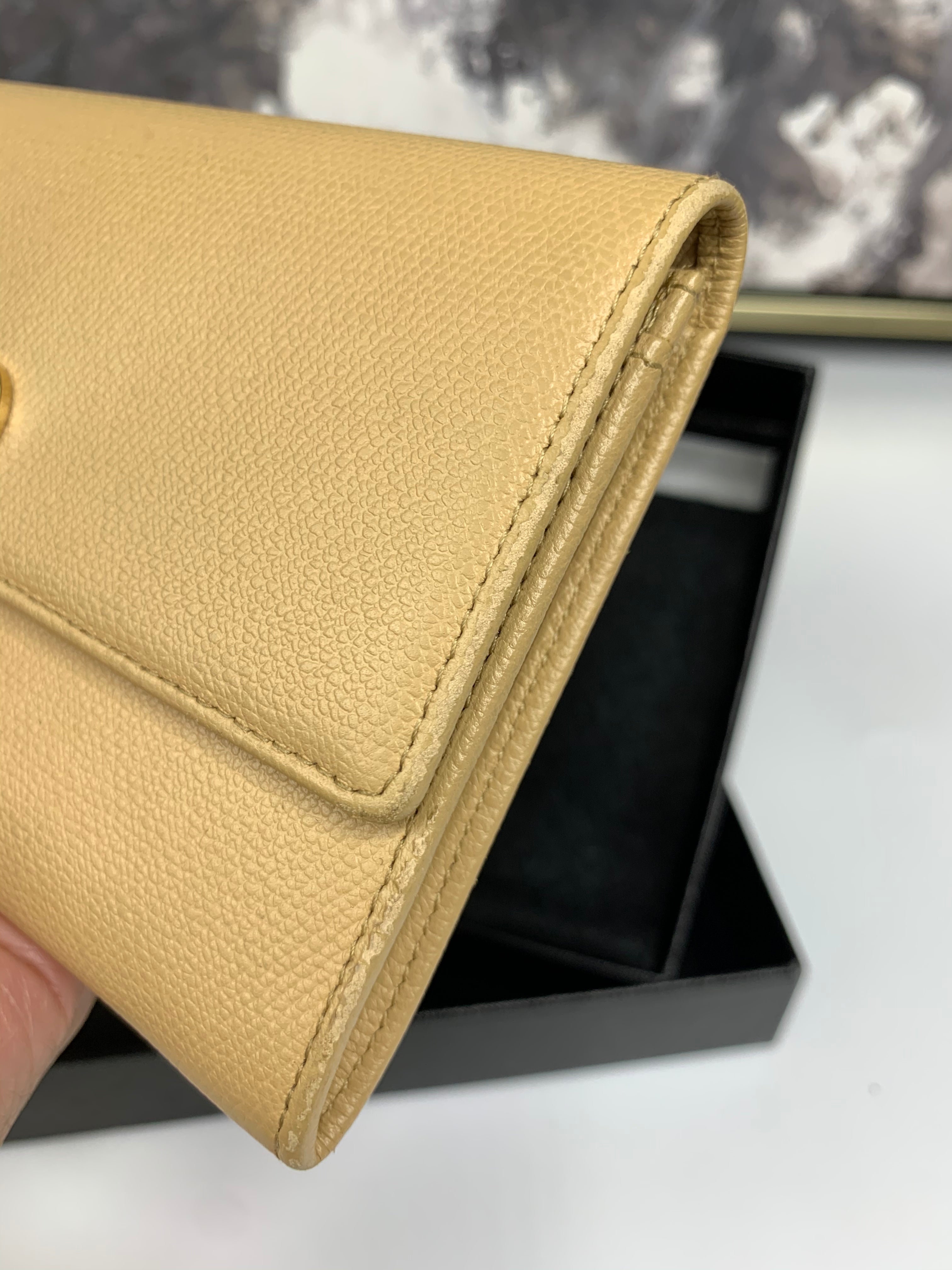 Chanel Beige Short Wallet