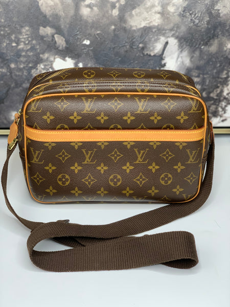 Shop for Louis Vuitton Monogram Canvas Leather Reporter PM Bag