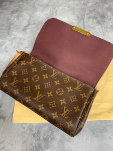 Louis Vuitton Favorite MM Monogram Canvas Brown Leather ref.122688 - Joli  Closet