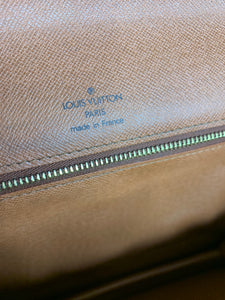 Monceau cloth handbag Louis Vuitton Blue in Cloth - 25082411