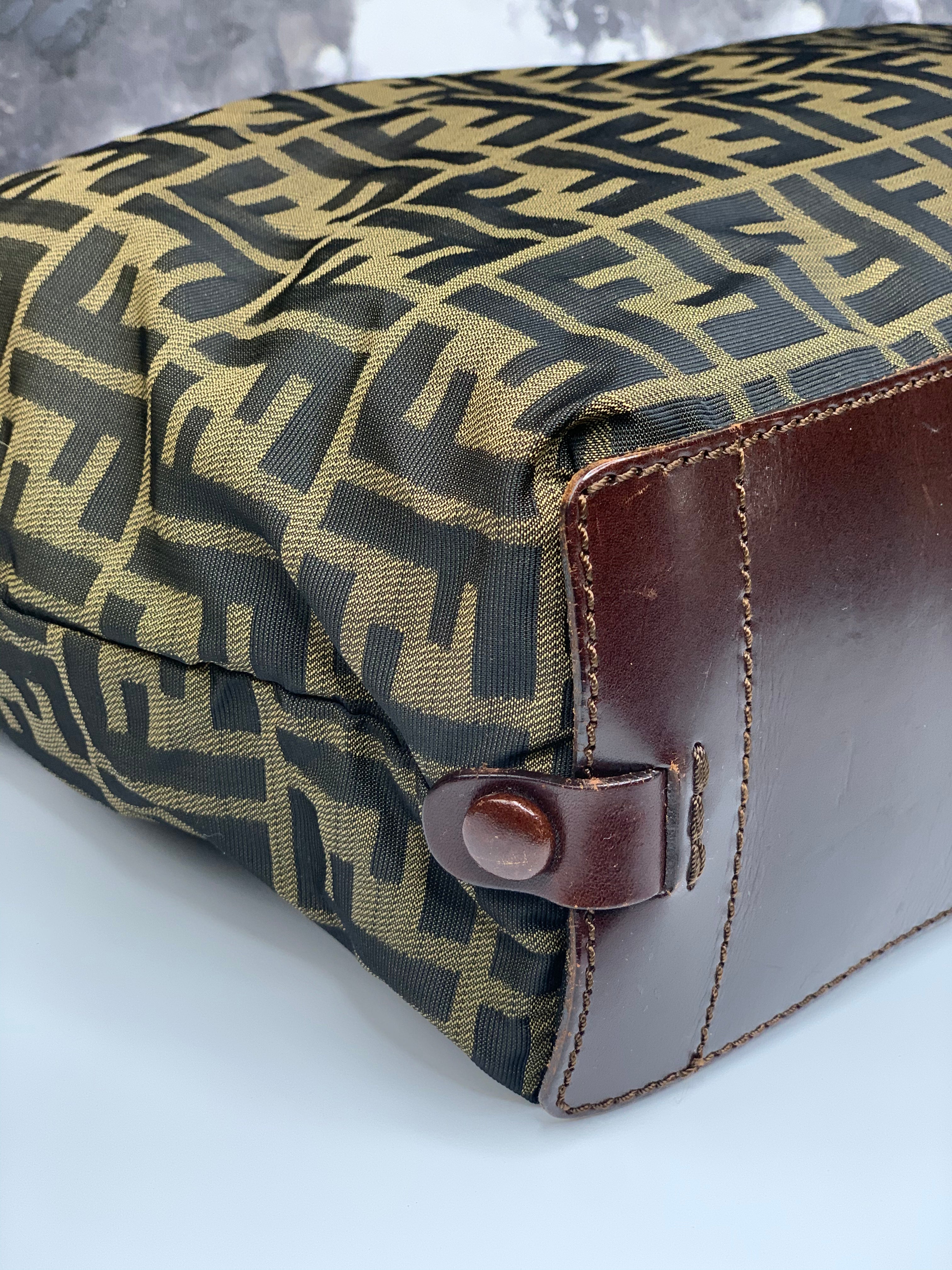 Fendi Vintage Zucca Pattern Handbag-US