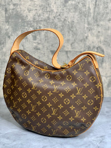 LOUIS VUITTON Croissant Monogram Shoulder Bag Canvas Brown Women's in 2023