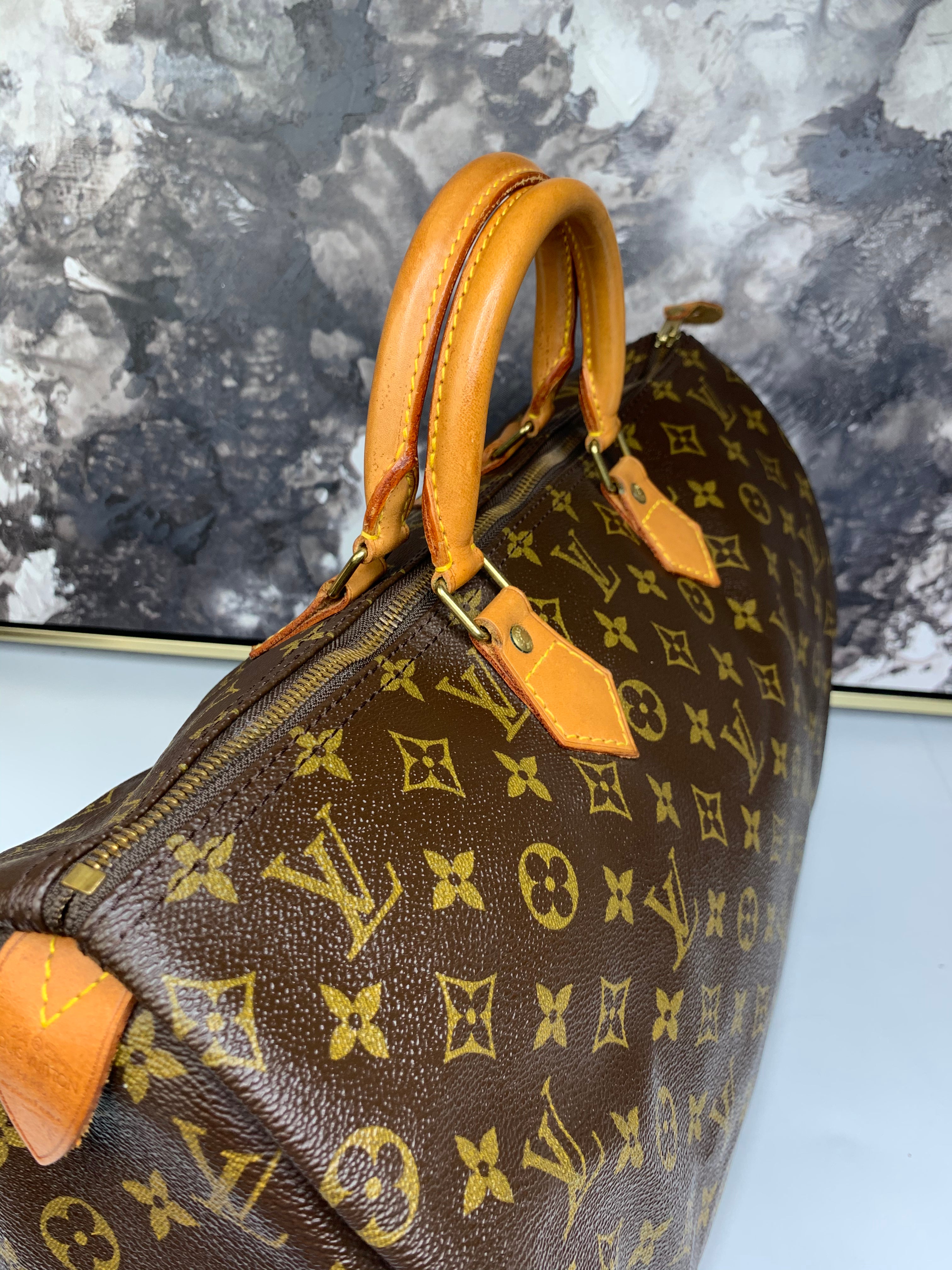 Louis Vuitton Brown Monogram Speedy 40 Bag – The Closet