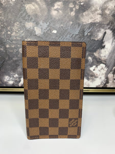 Louis Vuitton Wallet/ Checkbook coveer Damier Ebene