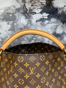 Authentic Louis Vuitton Monogram Artsy MM Hobo Shoulder Handbag