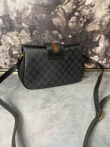 Gucci Black Sherry Web Crossbody