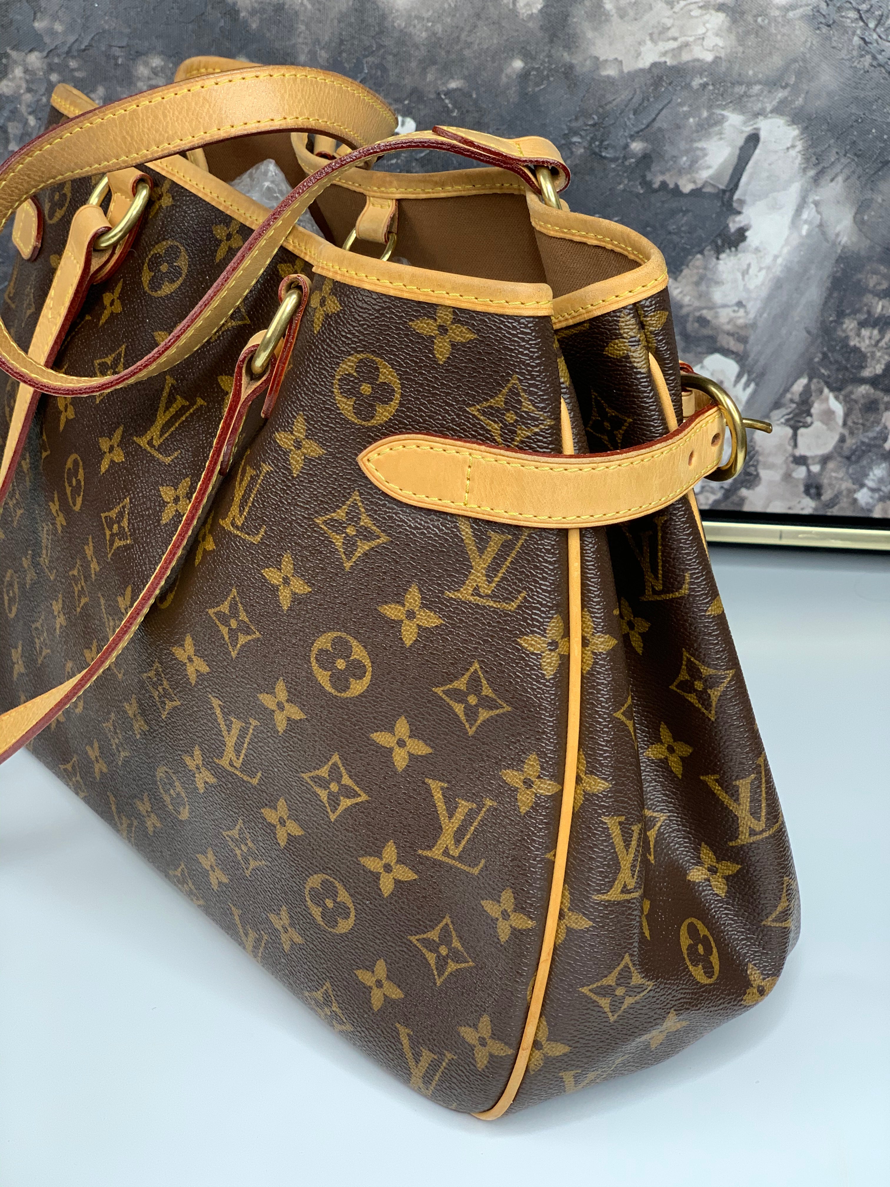 Louis Vuitton Brown Monogram Batignolles Horizontal Bag Shoulder Tote