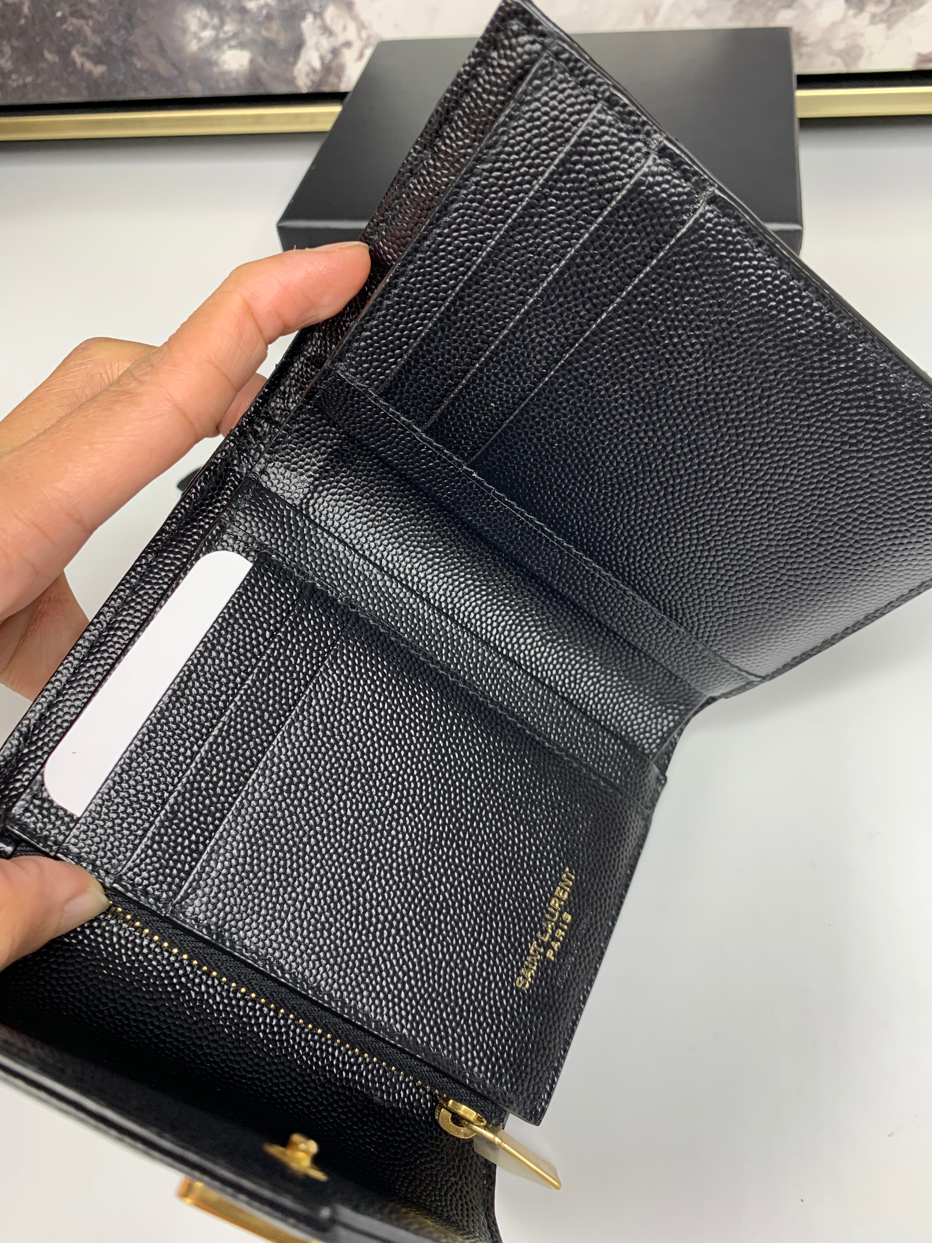 Yves Saint Laurent Trifold Compact Wallet – yourvintagelvoe