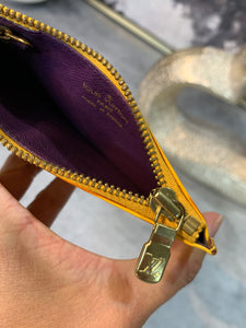 LOUIS VUITTON Epi Leather Zippy Coin Purse Purple