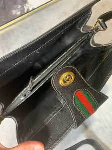 Gucci Black Sherry Web Crossbody