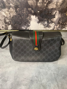 Gucci Black Sherry Web Crossbody