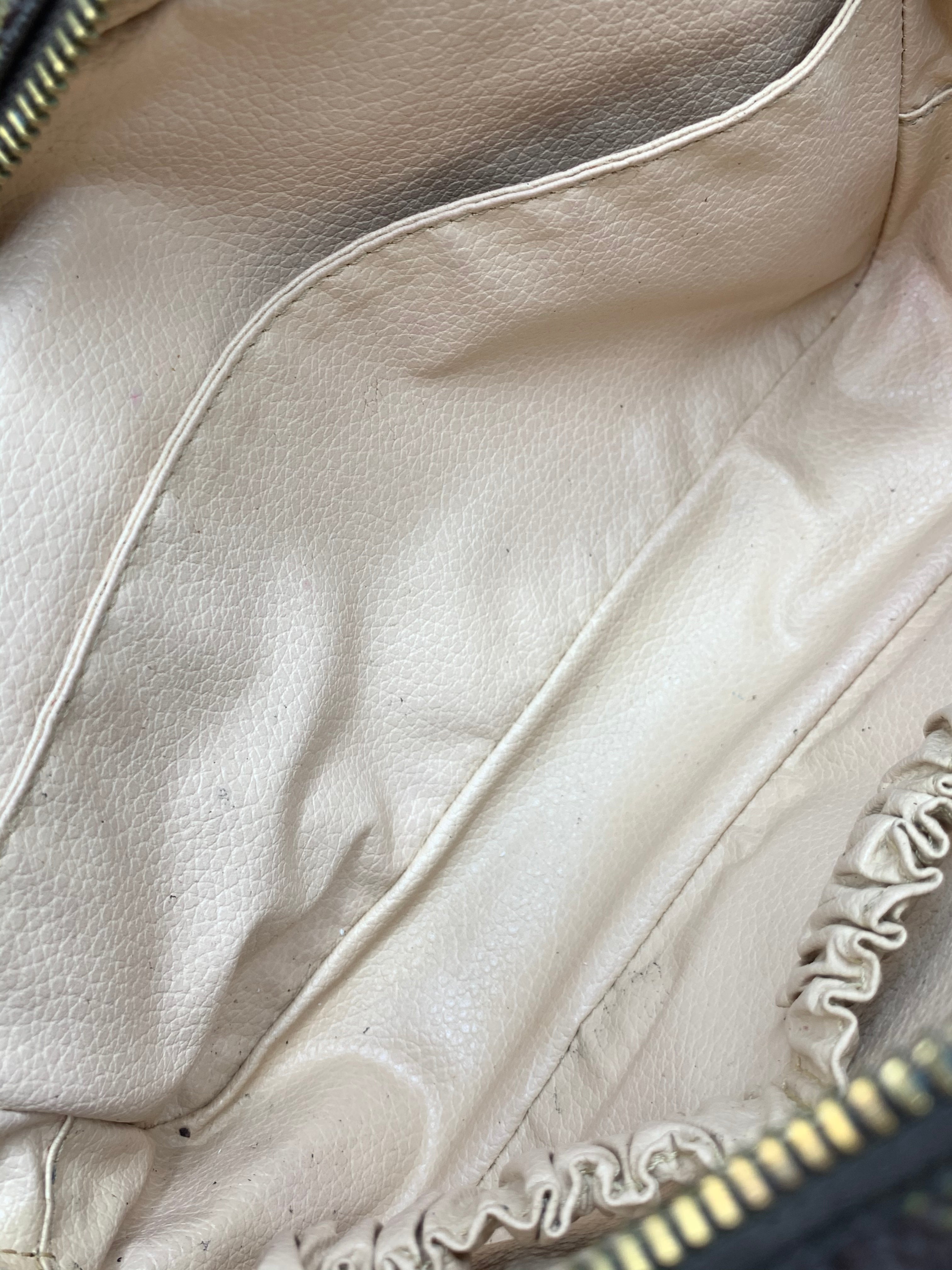 Trousse de maquillage Louis Vuitton en toile enduite à damier ébène, en  très bon état Cuir Marron ref.200192 - Joli Closet
