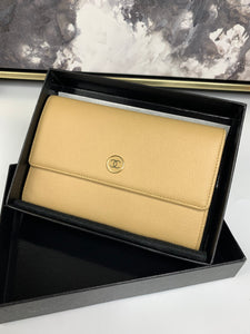 Chanel Beige Short Wallet