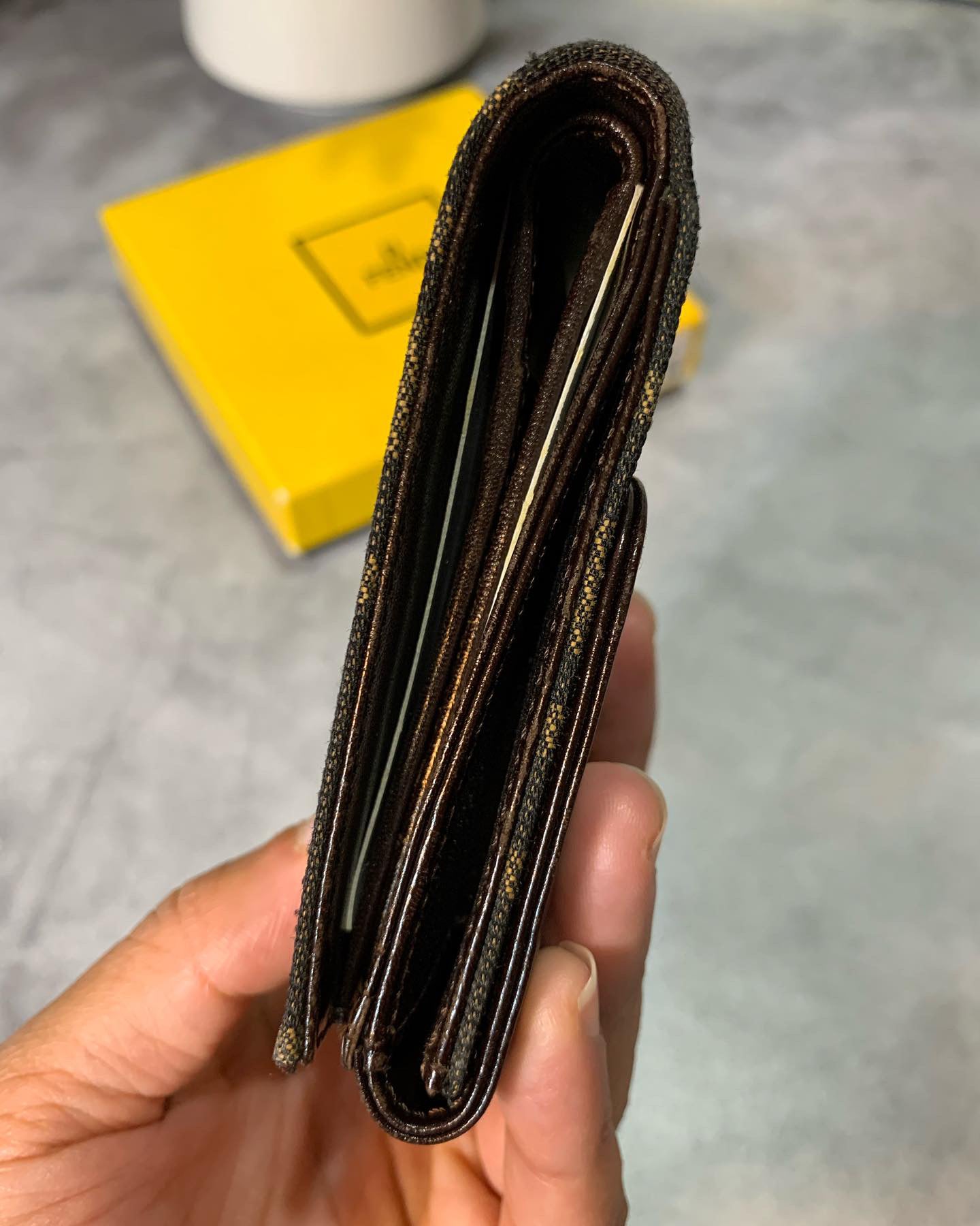 Fendi Zucca Compact Wallet