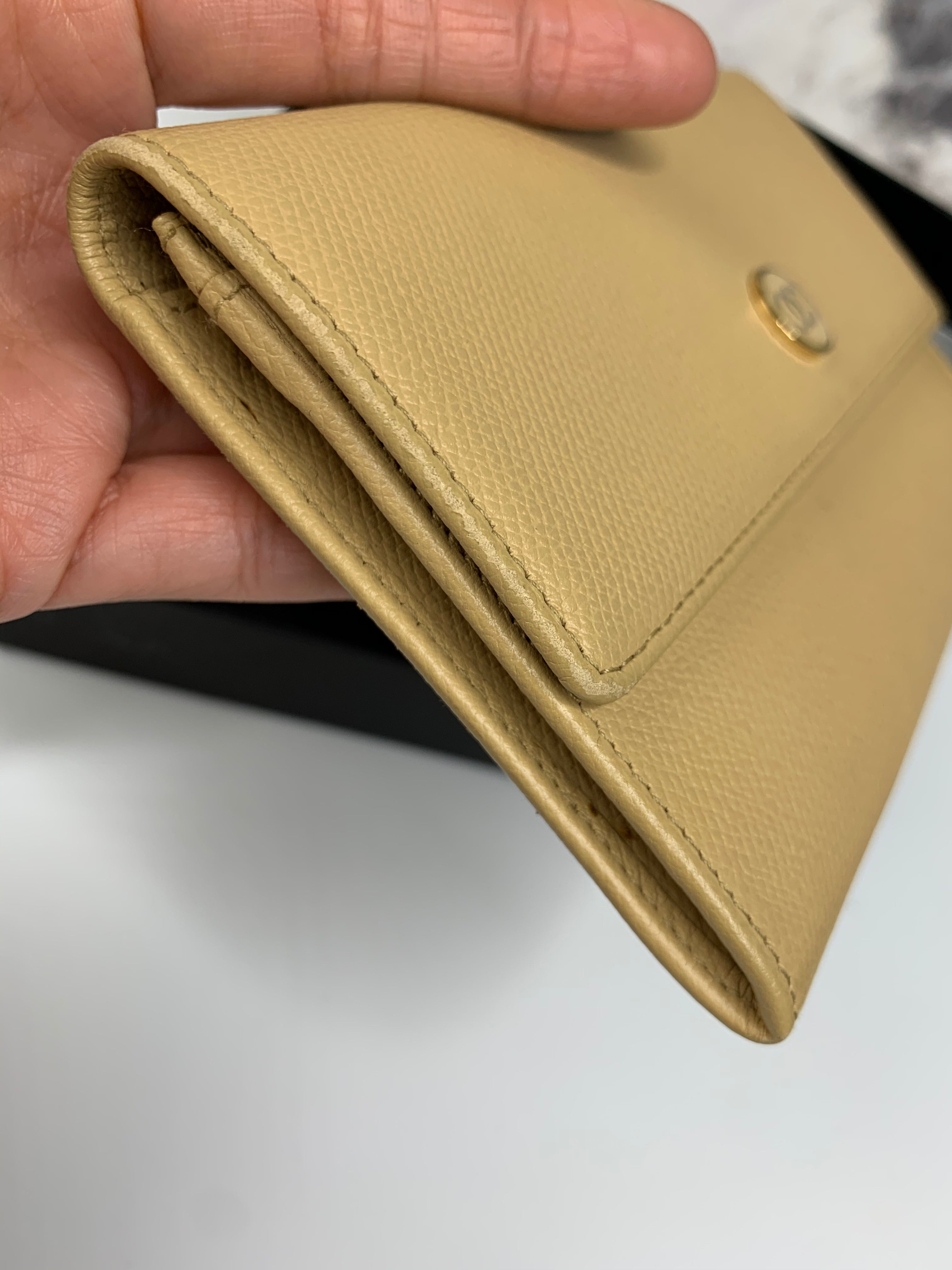 Chanel Beige Short Wallet