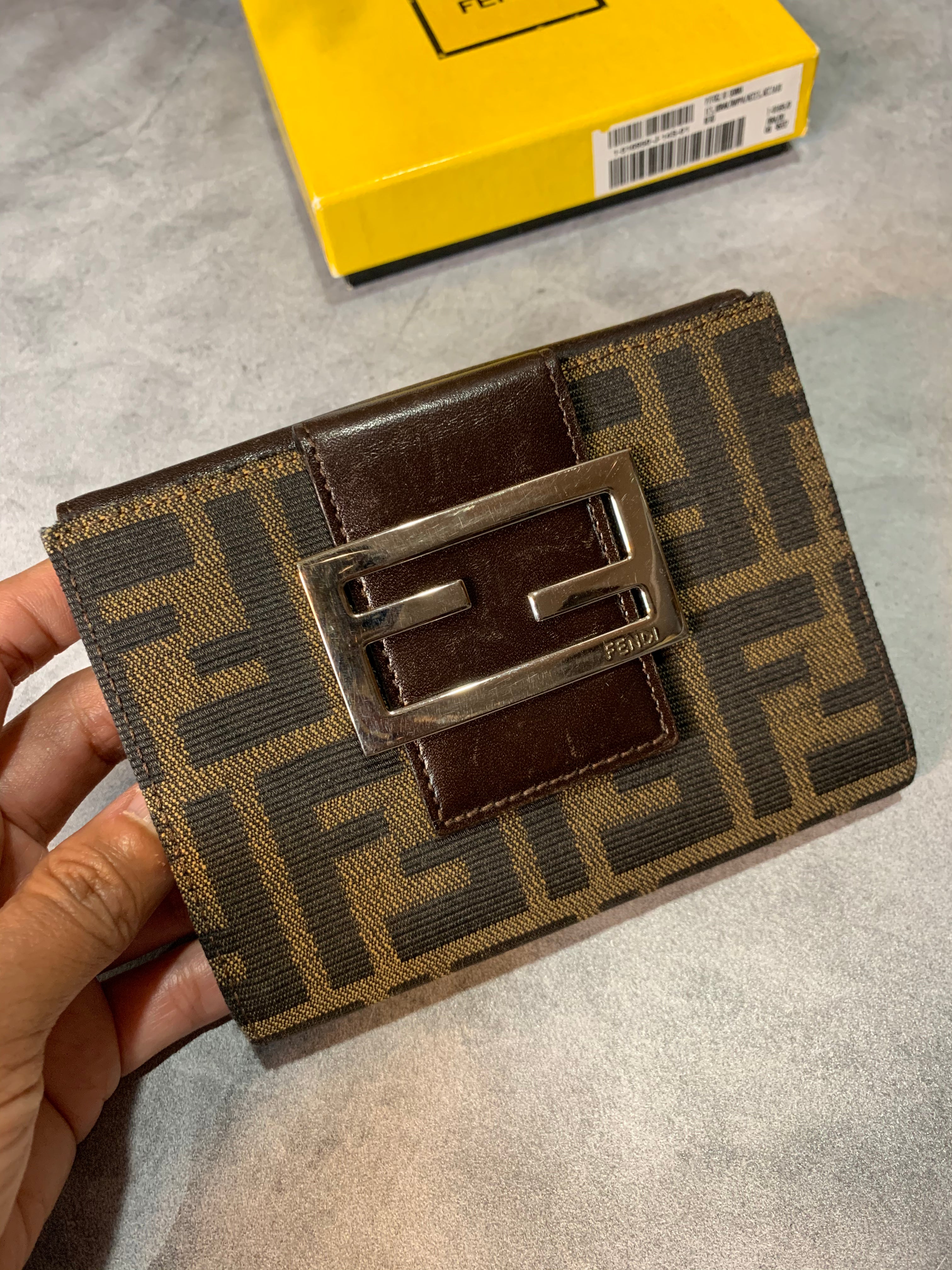 Fendi Zucca Compact Wallet