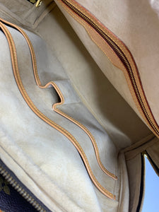 LOUIS VUITTON Monogram Canvas Rivoli Soft Briefcase Brown Leather  ref.315429 - Joli Closet