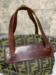 Fendi Brown, Pattern Print Zucca Mini Bag