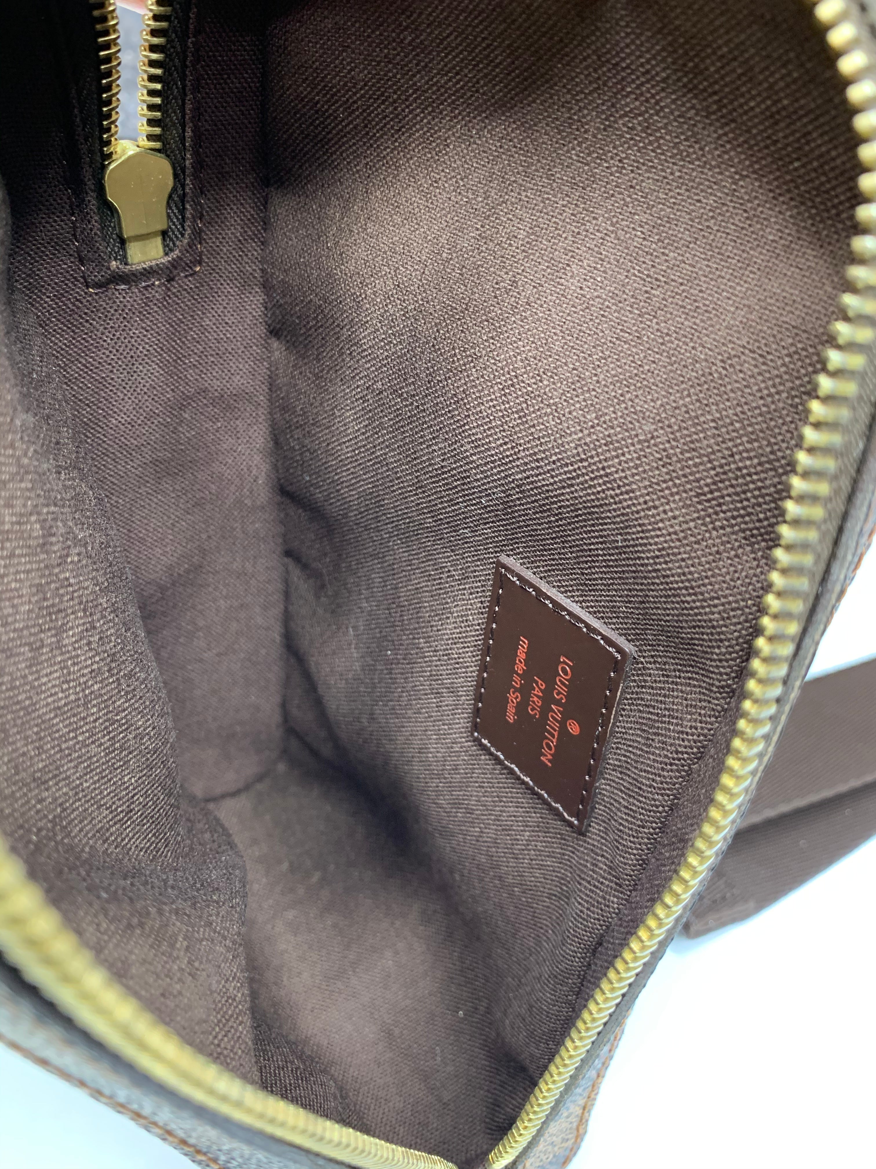 Geronimo cloth crossbody bag Louis Vuitton Brown in Cloth - 20033339