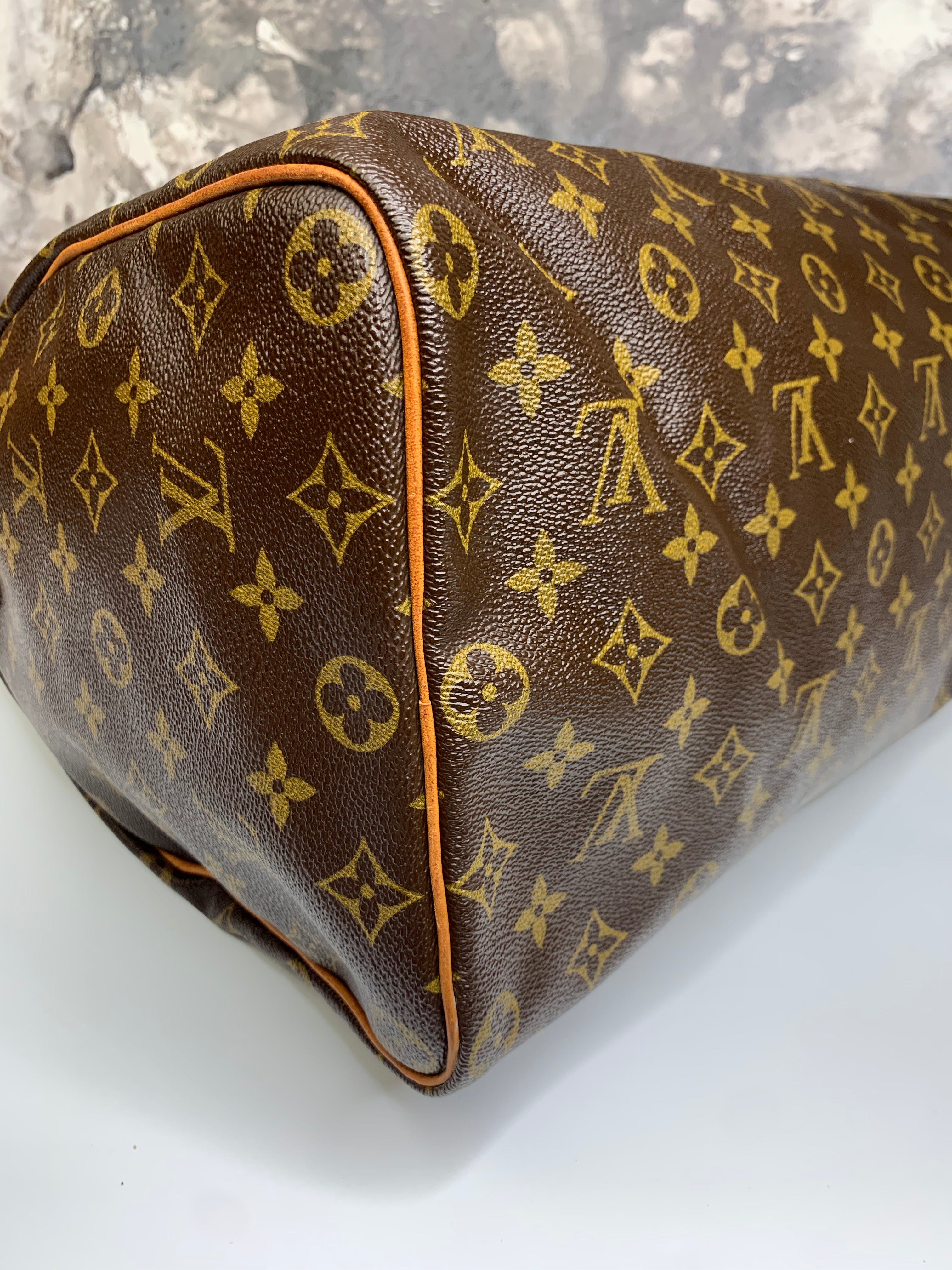 Louis Vuitton Monogram Speedy 40 Boston Bag Leather Metal ref.297539 - Joli  Closet