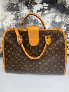 LOUIS VUITTON Rivoli Brown Vintage Monogram Business Bag/Briefcase