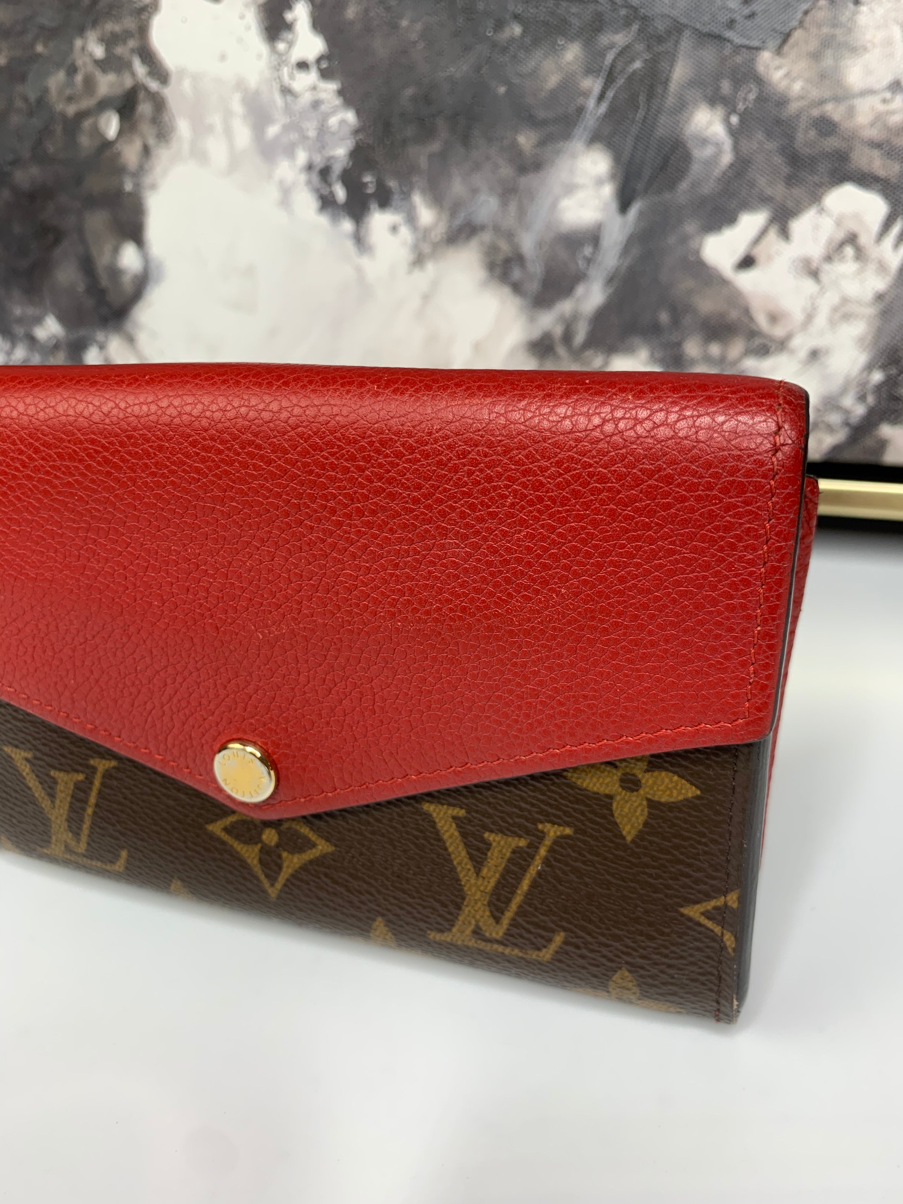 Louis Vuitton Monogram Pallas Compact Wallet with Cherry Red - A World Of  Goods For You, LLC